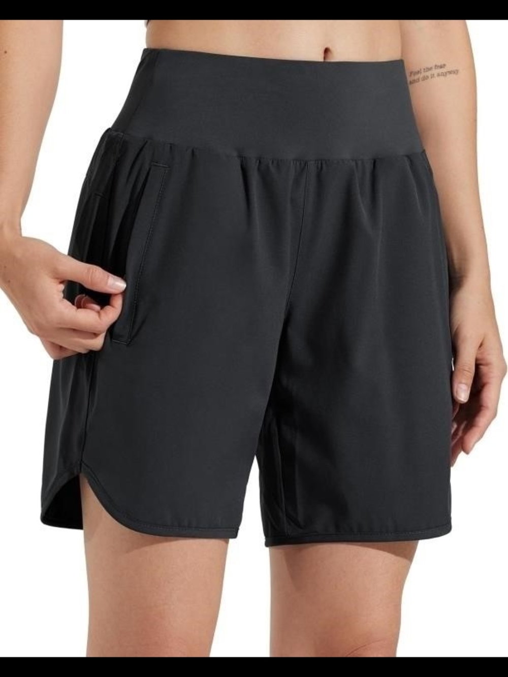 Libin Black Running Shorts with Built-In Briefs Size XS NWT | Zipper Pockets